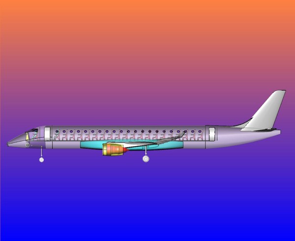 japan regional jet sat 3d dwg - Japan Regional Jet.sat or .dwg by RodgerSaintJohn